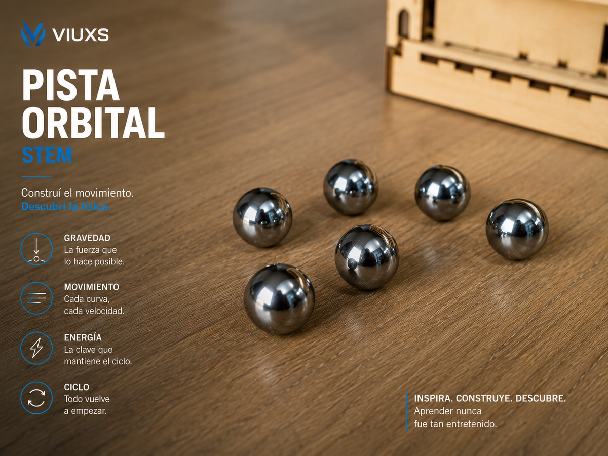 Pista Orbital STEAM | Circuito Mecánico con Motor