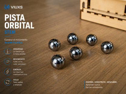 Pista Orbital STEAM | Circuito Mecánico con Motor